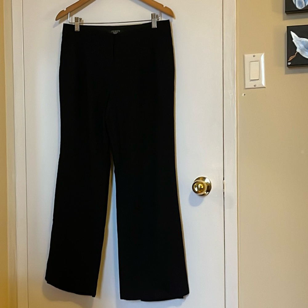 Lined wool black pants, size 8 petite, Talbots.